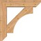 Ekena Millwork Westlake Slat Smooth Bracket w/ Offset Brace, Western Red Cedar, 7 1/2"W x 34"D x 34"H BKT0806X34X34WTL06SWR - alternate 2